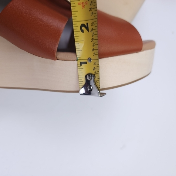 Loft Women's Tan Wedge Sandals Sz 8 - Picture 6 of 9